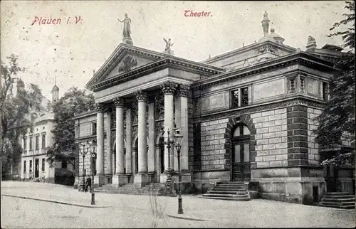 Ak Plauen im Vogtland, Theater