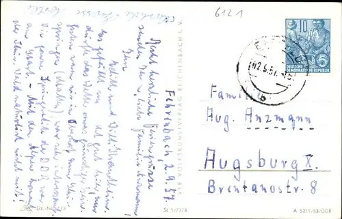 Ak Fehrenbach Masserberg in Thüringen, Gesamtansicht