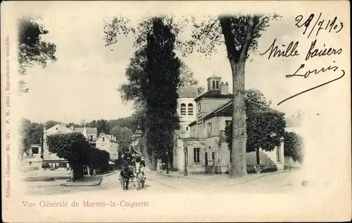 Ak Marnes la Coquette Hauts de Seine, Vue Generale