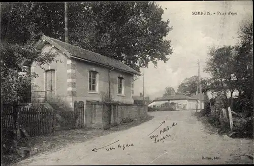 Ak Sompuis Marne, Prise d'eau