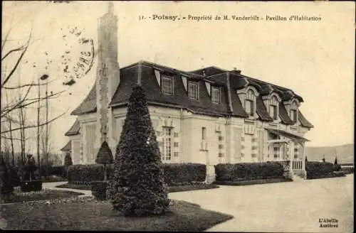 Ak Poissy Yvelines, Propriete de M. Vanderbilt, Pavillon d'Habitation