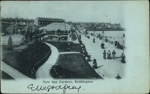 Ak Bridlington East Riding of Yorkshire, New Spa Gardens
