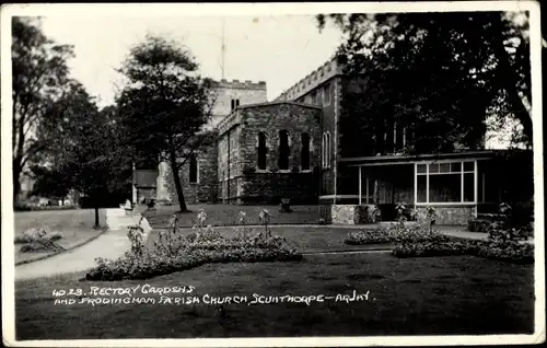 Ak Scunthorpe Arjay Yorkshire, Rectory Gardens and Frodingham Parish Church