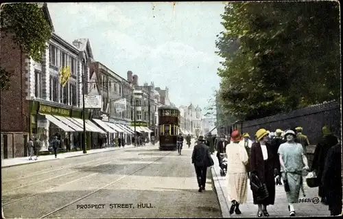 Ak Kingston upon Hull Yorkshire, Prospect Street