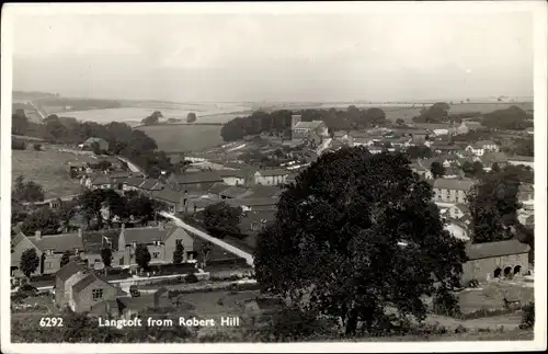 Ak Langtoft Yorkshire, View from Robert Hill