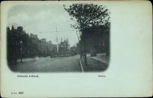 Ak Kingston upon Hull Yorkshire, Princes Avenue