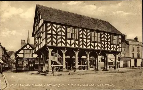 Ak Ledbury Herefordshire, Old Market House