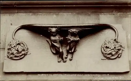 Ak Hereford West Midlands England, Cathedral, Choir