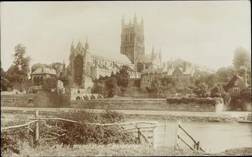 Ak Worcester West Midlands England, Cathedral