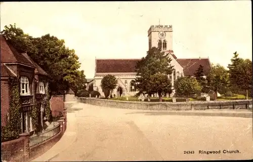 Ak Ringwood Hampshire England, Church