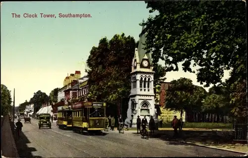 Ak Southampton South East England, The Clock Tower