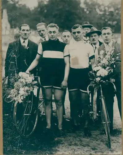 Kabinett Foto Sport, Fahrradfahrer, Team
