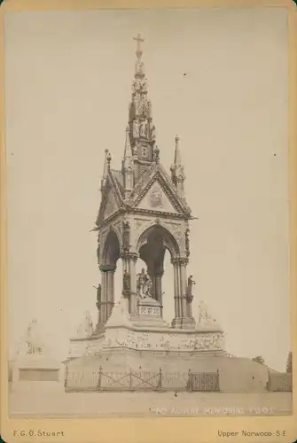 Kabinett Foto London City England, Albert Memorial