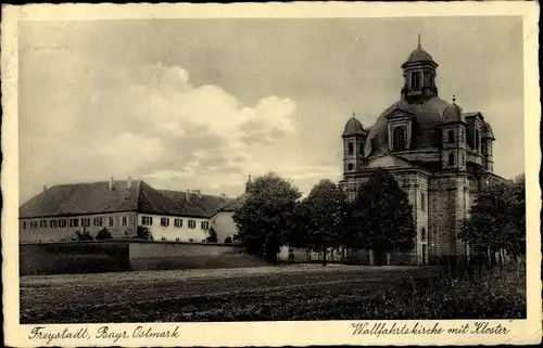 Ak Freystadt in der Oberpfalz Bayern, Wallfahrtskirche mit Kloster