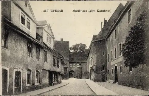 Ak Weimar in Thüringen, Musikhaus, altes Kornhaus