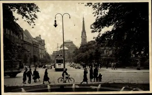 Foto Ak Chemnitz in Sachsen, Bahnhofstraße, Opernhaus