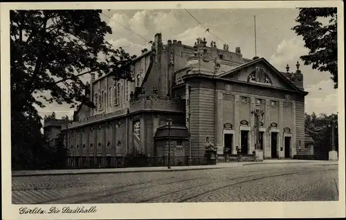 Ak Görlitz in der Lausitz, Stadthalle