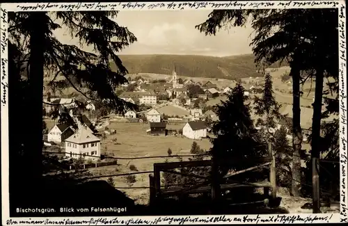 Ak Bischofsgrün im Fichtelgebirge, Blick vom Felsenhügel