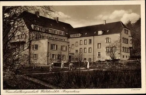 Ak Bad Bergzabern Rheinland Pfalz, Haushaltungsschule Waldmühle