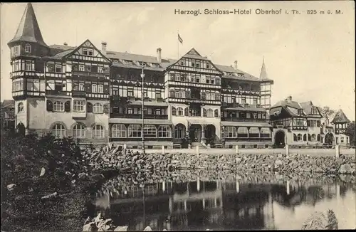 Ak Oberhof im Thüringer Wald, Herzogliches Schlosshotel
