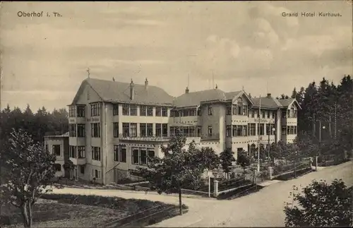 Ak Oberhof im Thüringer Wald, Grand Hotel Kurhaus