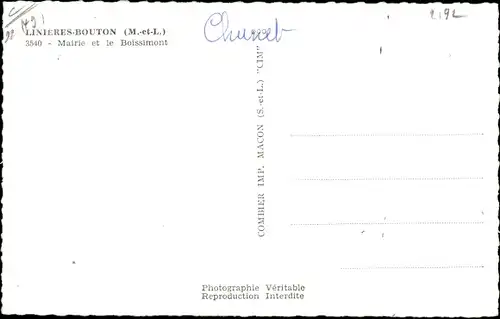 Ak Linieres Bouton Maine-et-Loire, Mairie et le Boissimont