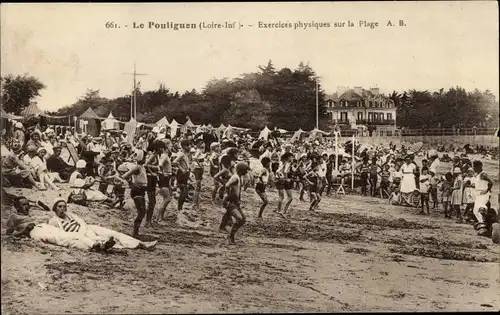 Ak Pouliguen Loire-Atlantique, Exercices physique sur la Plage