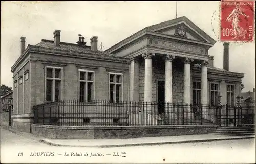 Ak Louviers Eure, Le Palais de Justice