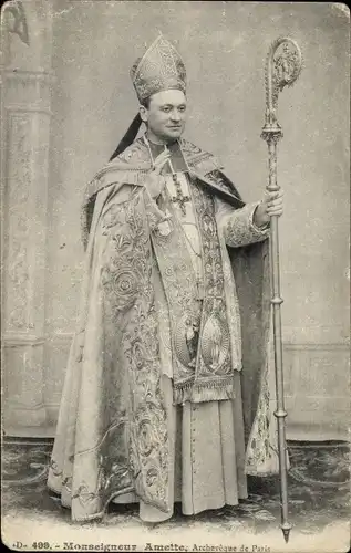 Ak Monseigneur Amette, Archeveque de Paris, Portrait