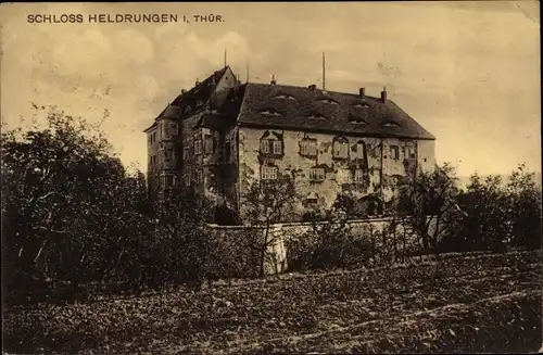Ak Heldrungen im Kyffhäuserkreis Thüringen, Schloss