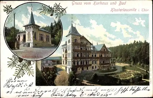 Ak Bad Klosterlausnitz in Thüringen, Klosterschänke, Kurhaus