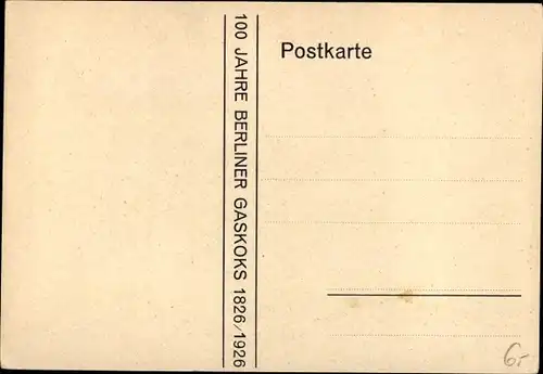 Künstler Ak Berlin Kreuzberg, Erste Berliner Gasanstalt vor dem Halleschen Tor 1826