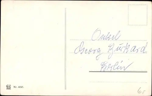 Briefmarken Künstler Ak Engelhard, P.O.E., Alte bayerische Briefmarke, Abschied