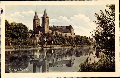 Ak Rochlitz Sachsen, Blick auf Schloss