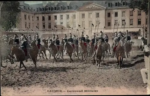 Ak Saumur Maine et Loire, Carrousel Militaire