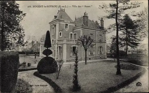 Ak Nogent le Rotrou Eure et Loir, Ville des Roses