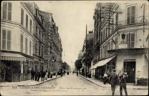 Ak Levallois Perret Hauts de Seine, La Rue de Cormeille