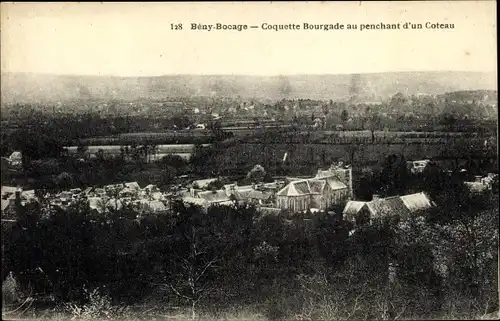 Ak Beny Bocage Calvados, Couquette Bourgade au penchant d'un Coteau