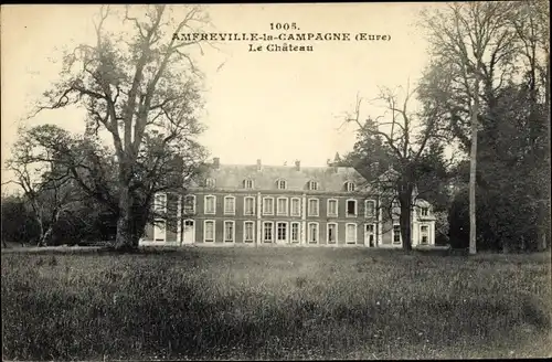 Ak Amfreville la Campagne Eure, Le Chateau