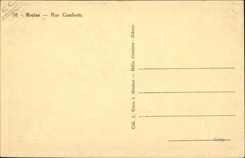 Ak Meulan Yvelines, Rue Gambetta