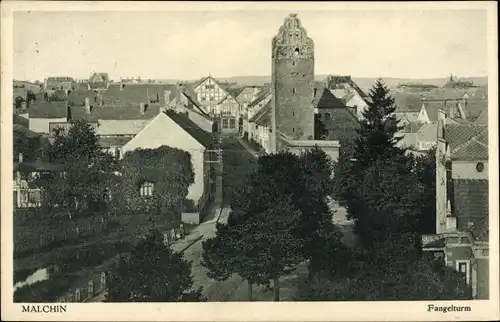 Ak Malchin in Mecklenburg, Fangelturm
