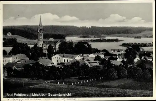 Ak Feldberg in Mecklenburg, Gesamtansicht