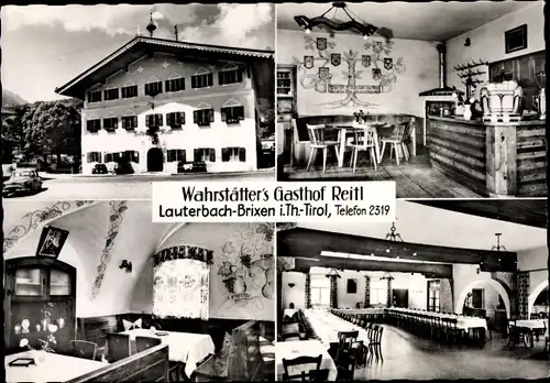 Ak Lauterbach Brixen im Thale Tirol, Wahrstätters Gasthof Reitl