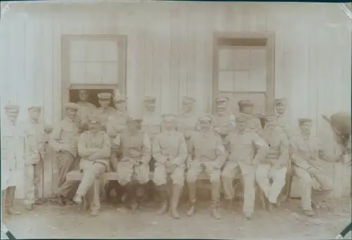 Foto Namibia, DSWA, Mitglieder der Kolonialen Schutztruppe, Gruppenbild