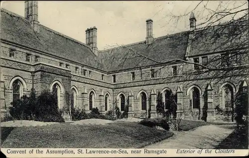 Ak St Lawrence on Sea Ramsgate South East England, Convent of the Assumption, Cloisters