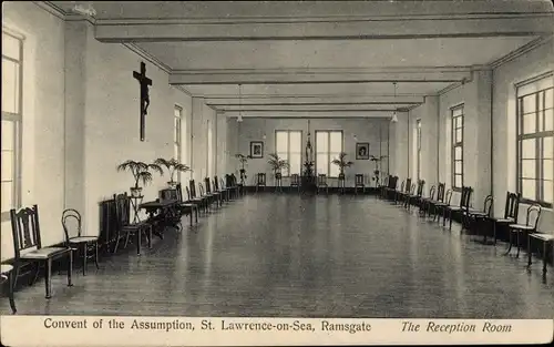 Ak St Lawrence on Sea Ramsgate South East England, Convent of the Assumption, Reception Room