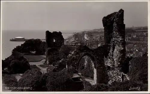 Ak Hastings South East England, Castle, Ruins