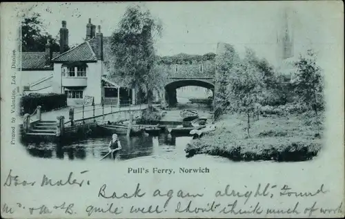 Ak Norwich East England, Pull's Ferry