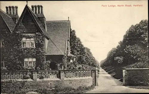 Ak Hatfield East England, Park Lodge, North Road