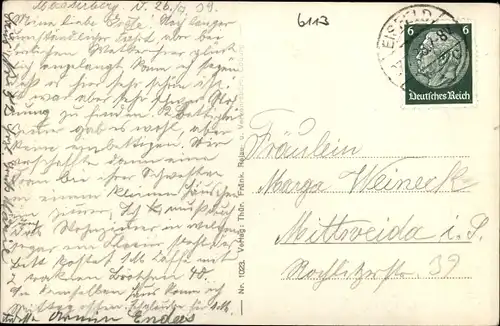 Ak Masserberg im Thüringer Schiefergebirge, Teilansicht